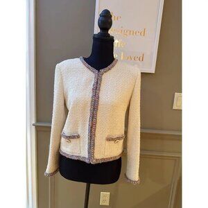 Chanel 2020C Beige (Cream) Tweed Jacket
